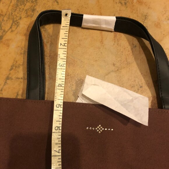 Swarovski Crystal Brown Canvas Tote Brand New with Crystals - Picture 5 of 7